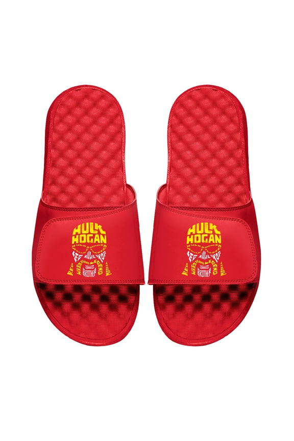 Unisex ISlide Red Hulk Hogan Face Collage Slide Sandals
