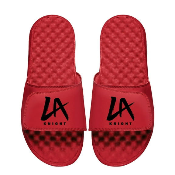 Unisex ISlide Red LA Knight Wordmark Logo Slide Sandals