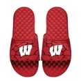 thumbnail image 1 of Unisex ISlide Red Wisconsin Badgers Shattered Slide Sandals, 1 of 1