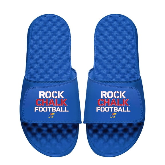 Unisex ISlide Royal Kansas Jayhawks Team Saying Slide Sandals