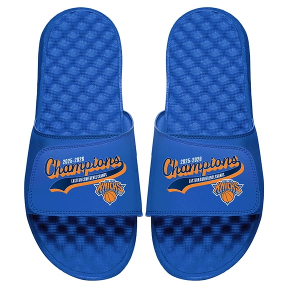 Unisex ISlide Royal New York Knicks 2026 NBA Eastern Conference Champions Slide Sandals
