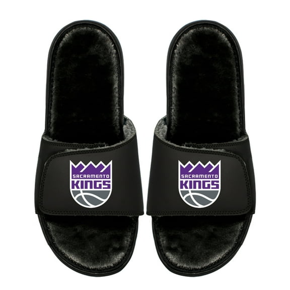 Unisex ISlide Sacramento Kings Logo Fur Slide Sandals