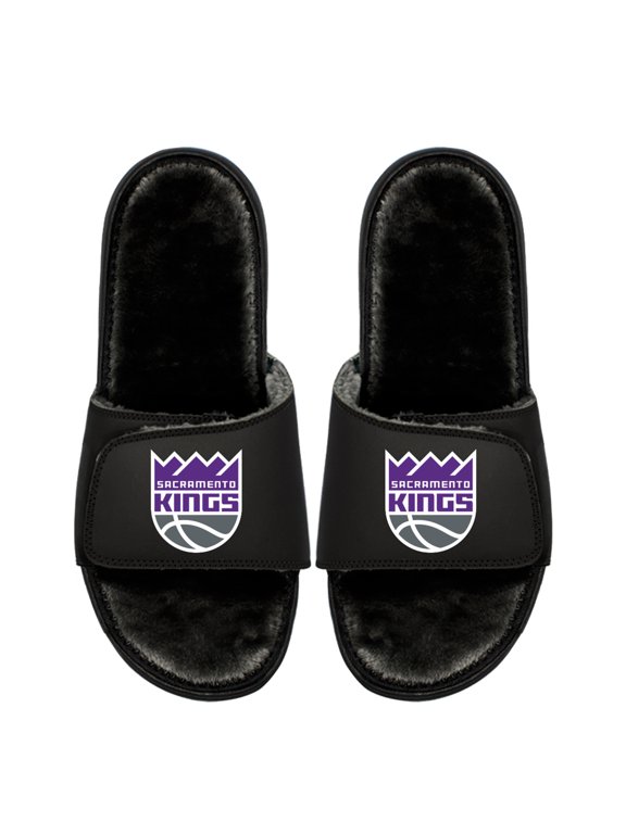 Unisex ISlide Sacramento Kings Logo Fur Slide Sandals