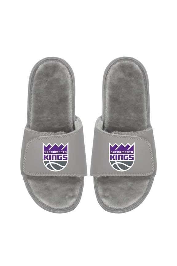 Unisex ISlide Sacramento Kings Logo Fur Slide Sandals