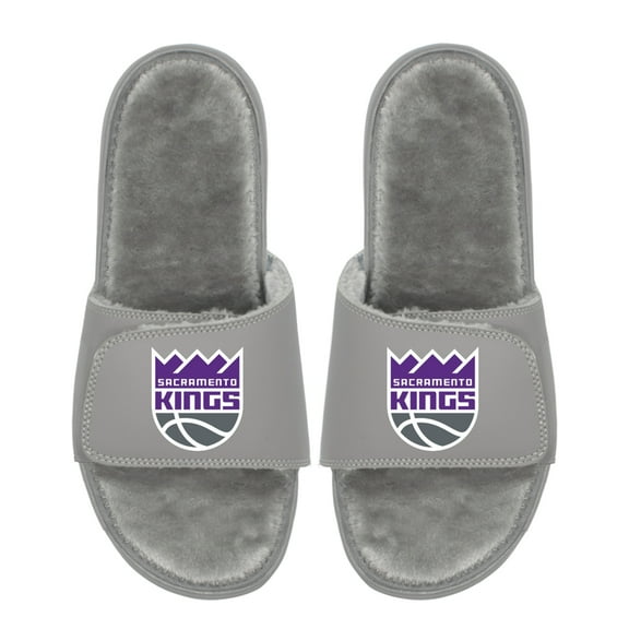 Unisex ISlide Sacramento Kings Logo Fur Slide Sandals