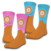 Unisex ISlide Seattle Mariners Ice Cream Drip 2-Pack Lifestyle Crew Socks Set