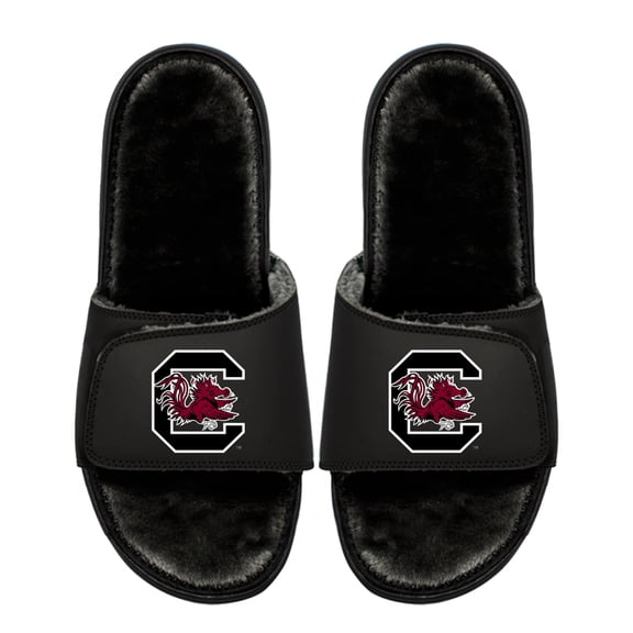 Unisex ISlide South Carolina Gamecocks Logo Fur Slide Sandals