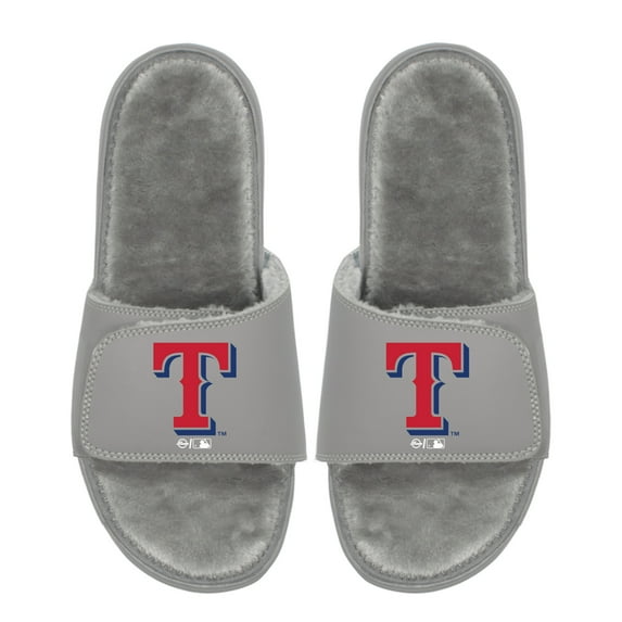 Unisex ISlide Texas Rangers Logo Fur Slide Sandals
