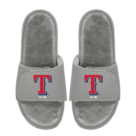 Unisex ISlide Texas Rangers Logo Fur Slide Sandals