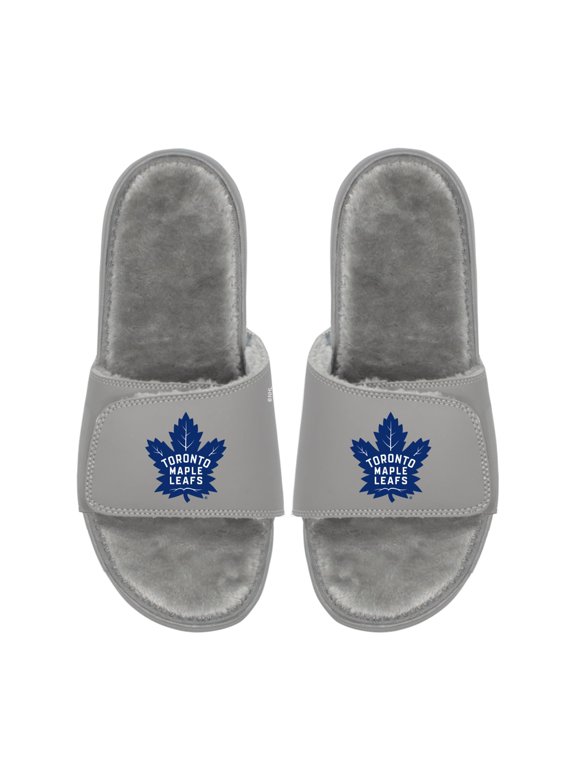 Unisex ISlide Toronto Maple Leafs Logo Fur Slide Sandals