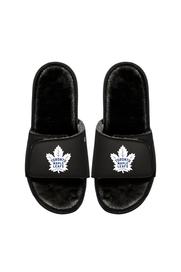 Unisex ISlide Toronto Maple Leafs Logo Fur Slide Sandals