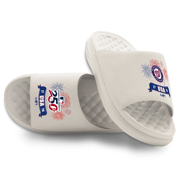 Unisex ISlide Washington Nationals USA 1776 Motive Slide Sandals