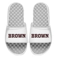 thumbnail image 1 of Unisex ISlide White Brown Bears Wordmark Logo Slide Sandals, 1 of 1