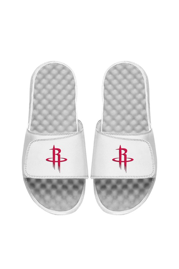 Unisex ISlide White Houston Rockets Primary Logo Slide Sandals