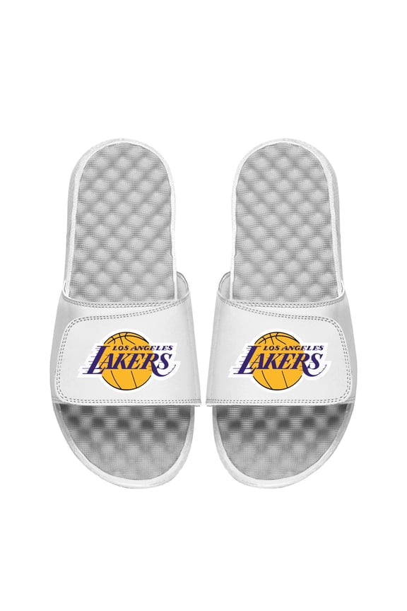 Unisex ISlide White Los Angeles Lakers Primary Logo Slide Sandals