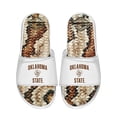 thumbnail image 1 of Unisex ISlide White Oklahoma State Cowboys Stacked Snake Gel Slide Sandals, 1 of 1