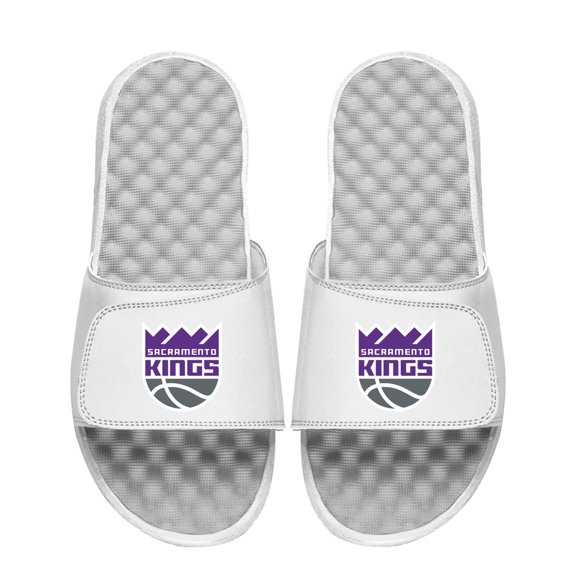 Unisex ISlide White Sacramento Kings Primary Logo Slide Sandals