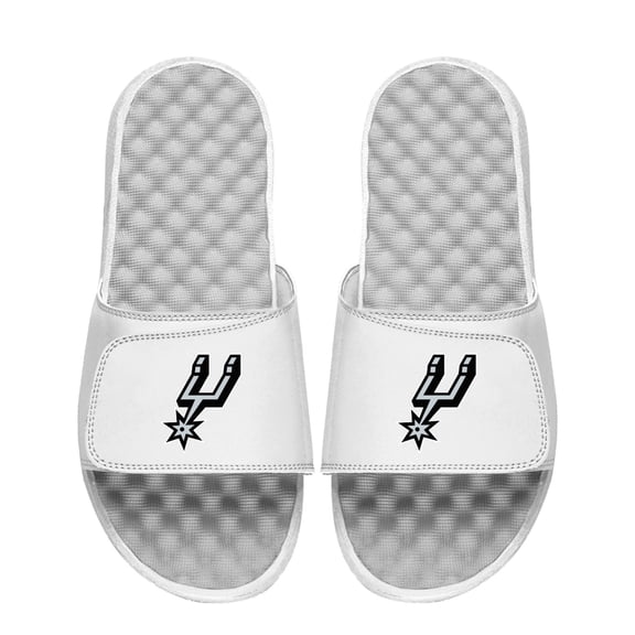 Unisex ISlide White San Antonio Spurs Primary Logo Slide Sandals