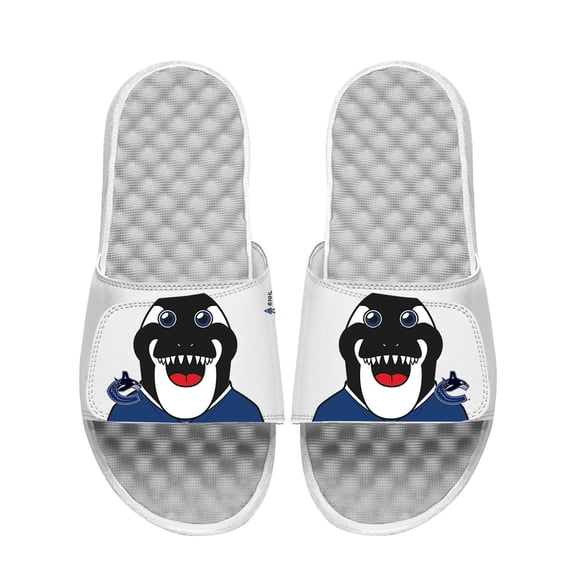 Unisex ISlide White Vancouver Canucks Team Mascot Slide Sandals