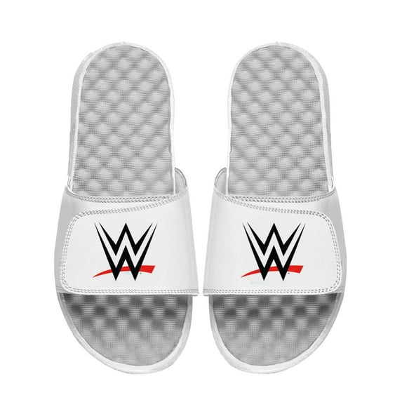 Unisex ISlide White WWE Logo Slide Sandals