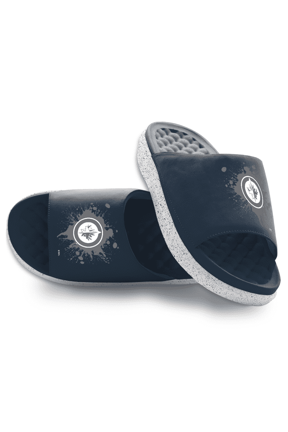 Unisex ISlide Winnipeg Jets Centered Logo Splat Motive Slide Sandals