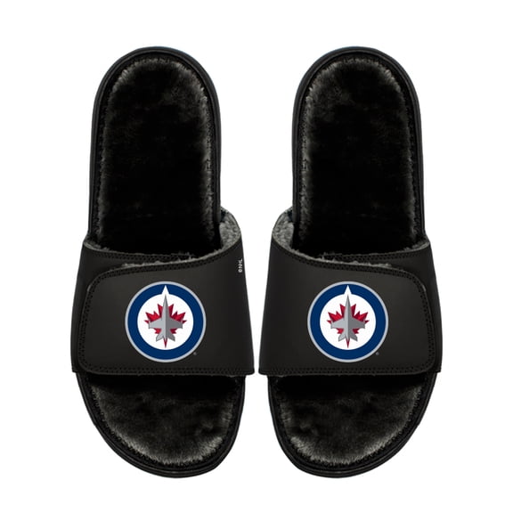 Unisex ISlide  Winnipeg Jets Logo Fur Slide Sandals