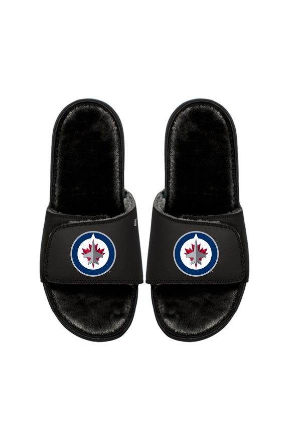 Unisex ISlide Winnipeg Jets Logo Fur Slide Sandals