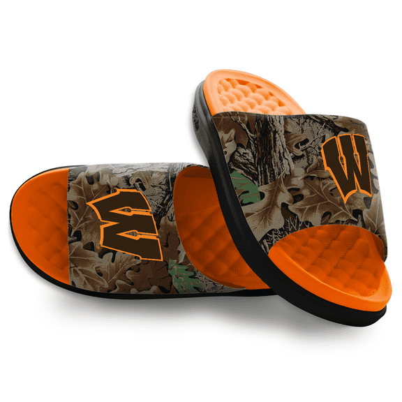 Unisex ISlide Wisconsin Badgers RealTree Advantage Camo Motive Slide Sandals