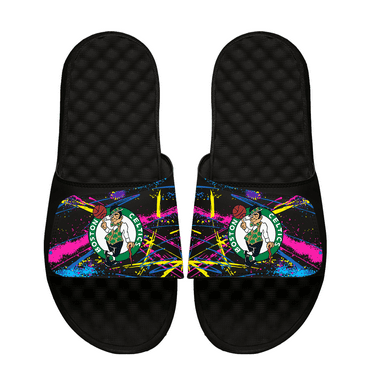 Unisex ISlide x Staycool Black Boston Celtics Slide Sandals