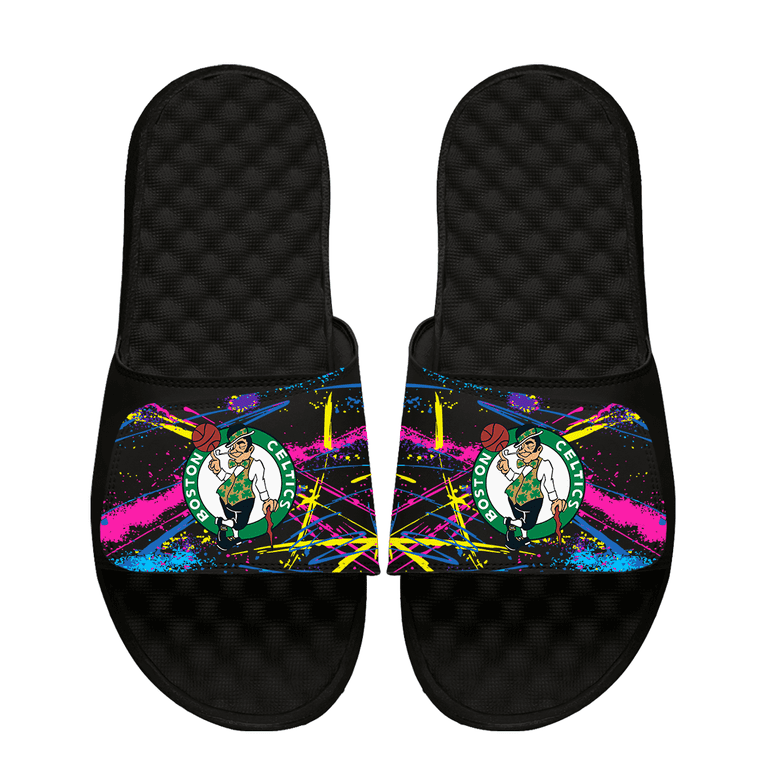 Celtics Slide Sandals ISlide Kelly Green Boston Celtics High Energy Slide Sandals  main image 3