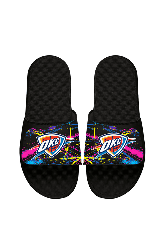 Unisex ISlide x Staycool Black Oklahoma City Thunder Slide Sandals