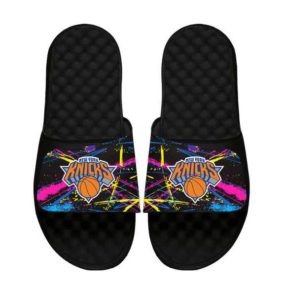 Unisex ISlide x Staycool Black New York Knicks Slide Sandals