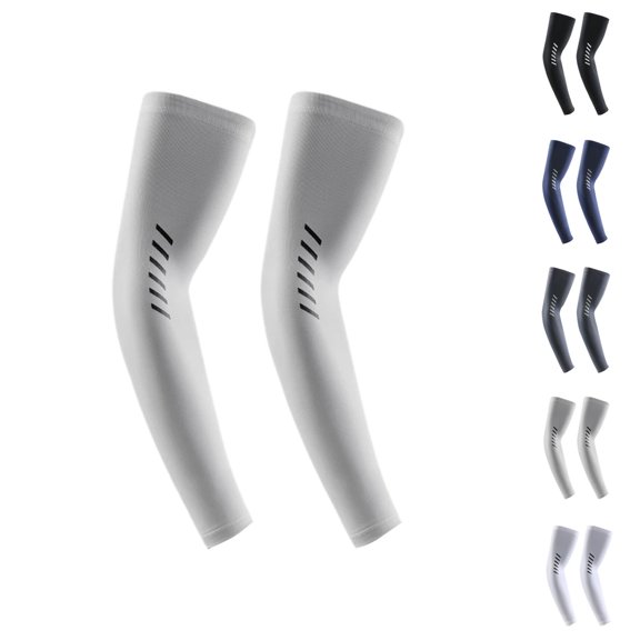 Unisex Ice Silk Arm Sleeves Lightweight Breathable UV Protection Outdoor Cycling Driving Sports Wear Cooling Sun Protection Arm Guards for Running Hiking Training Summer Gear – Stocking Stuffers Ski