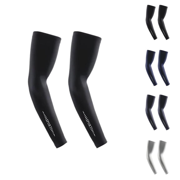 Unisex Ice Silk Arm Sleeves Sun Protection Cooling Breathable UV Guard Outdoor Cycling Running Driving Summer Sports Wear Lightweight Comfortable Training Gear – Stocking Stuffers Ski