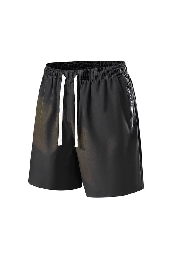 Unisex Ice Silk Shorts Knee Length Plus Size Athletic Summer Lightweight Breathable Outdoor Casual Bottoms L
