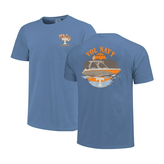 Unisex Image One Blue Tennessee Volunteers Hyper Local Navy Boat T-Shirt