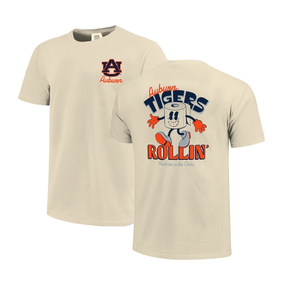 Unisex Image One  Natural Auburn Tigers Hyper Local Rollin' T-Shirt