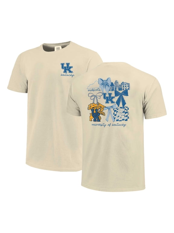 Women's Comfort Colors Natural Kentucky Wildcats Coquette T-Shirt