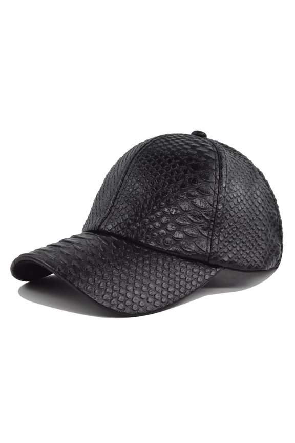 Unisex Imitation Crocodile Skin Baseball Cap Fashion Retro Baseball Cap Funny Adjustable Peaked Cap Outdoor Sports Couple Hats Adjustable Curved Brim Hats Sun