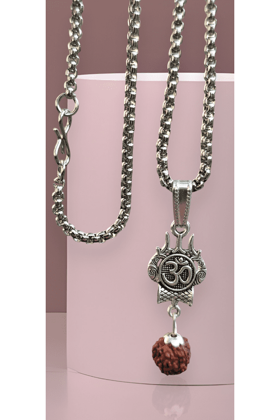 Unisex Indian Spiritual Shiv Trishul Pendant Necklace For Spiritual Growth & Energy