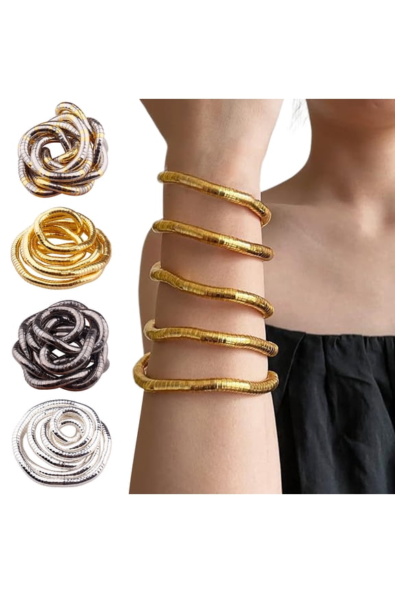 Unisex Individual Snake Chain Bendable Snake Necklace Luster Flexible Adjustable Design Hip Hop Style Street Dance Cosplay Performance Jewelry