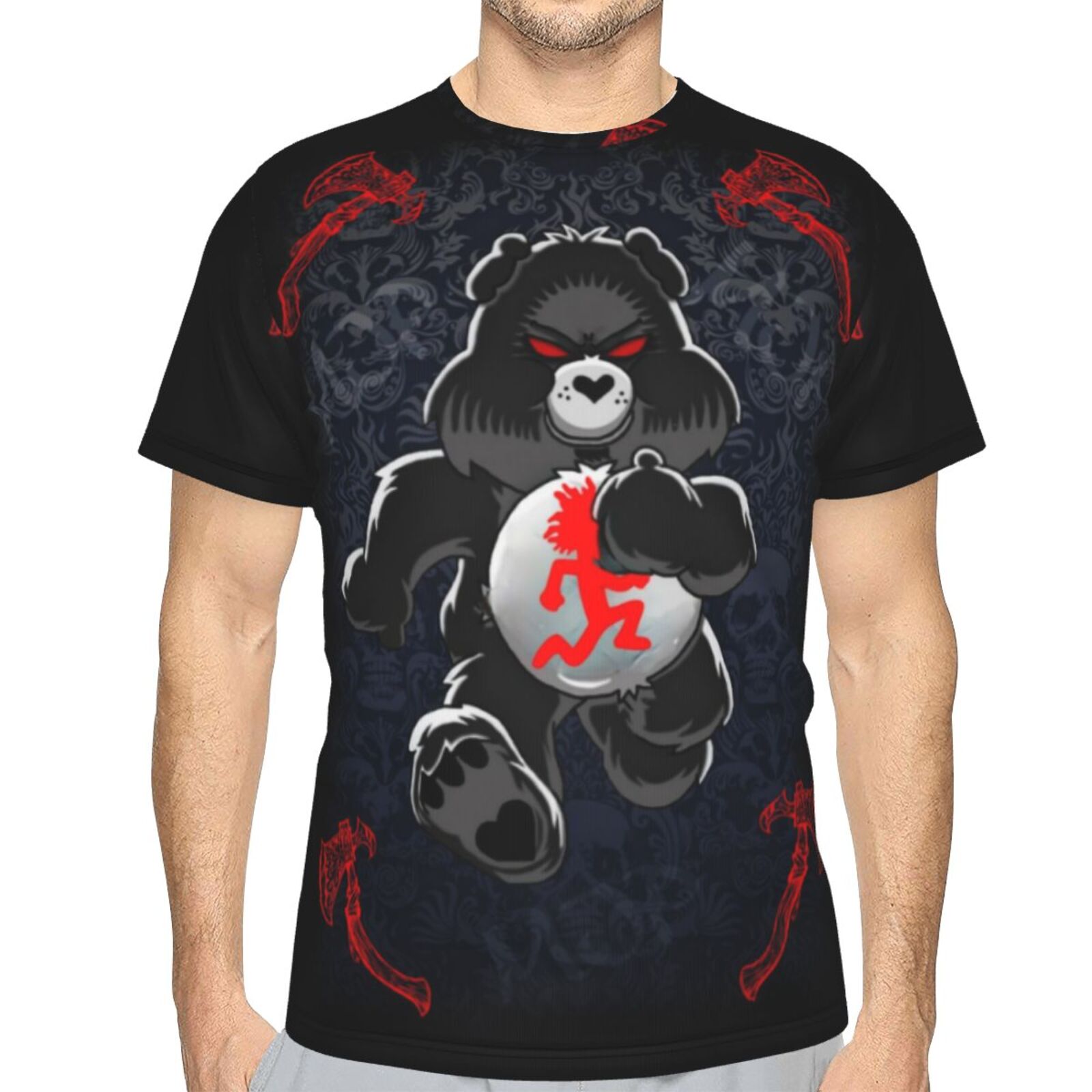 Unisex Insane Clown Posse Icp 3d Graphic Print Shirts For Mens Womens Casual Short Sleeve Tee