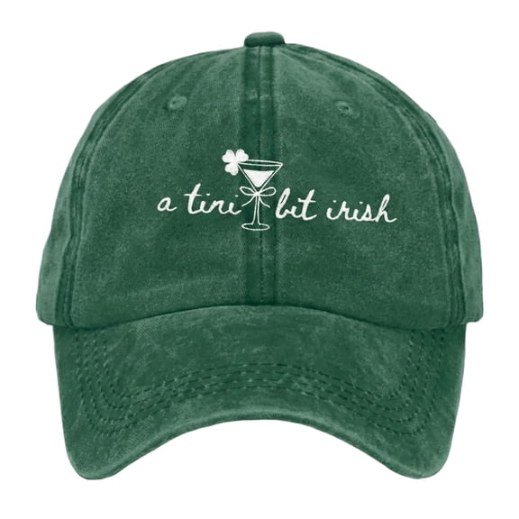 Unisex Irish Baseball Cap Lucky Shamrock Baseball Cap St. Patrick's Day Hat A