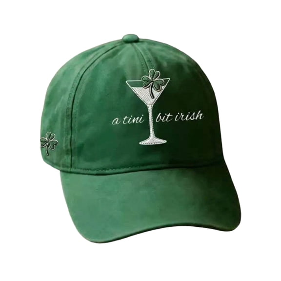 Unisex Irish Baseball Cap Lucky Shamrock Baseball Cap St. Patrick's Day Hat B