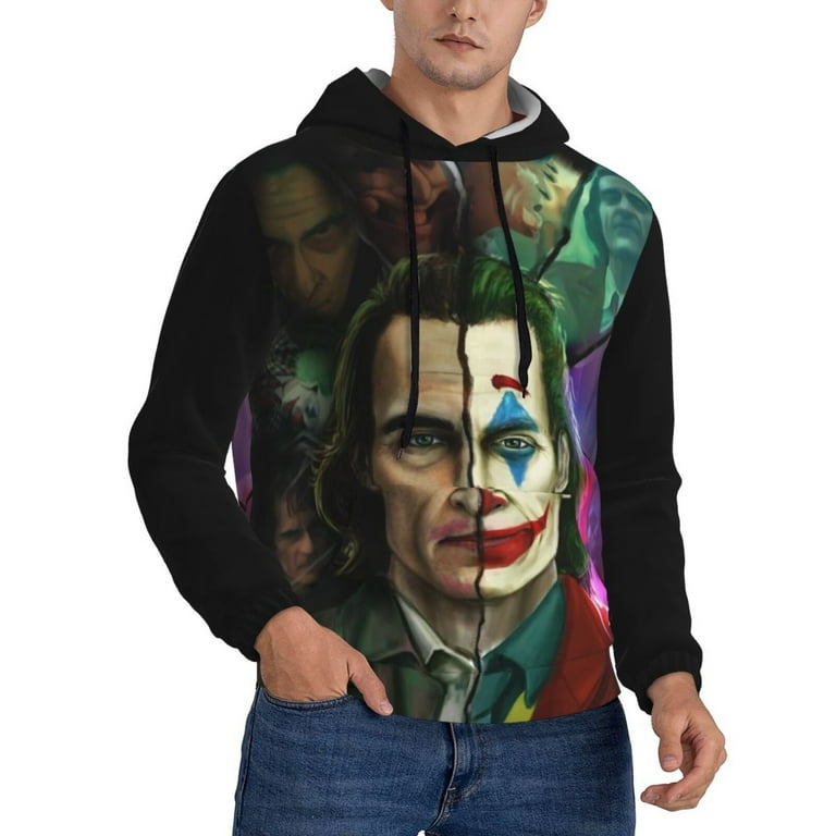 Unisex JOker Hoodies Funny Cartoon Cosplay 3D Print Pullover Hoodie Classic Hoody Men Women Walmart