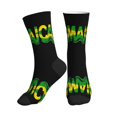 thumbnail image 1 of Unisex Jamaican Logo Novelty Ankle Socks Colorful ComfortSoft Lightweight Sports Athletic Socks, 1 of 7
