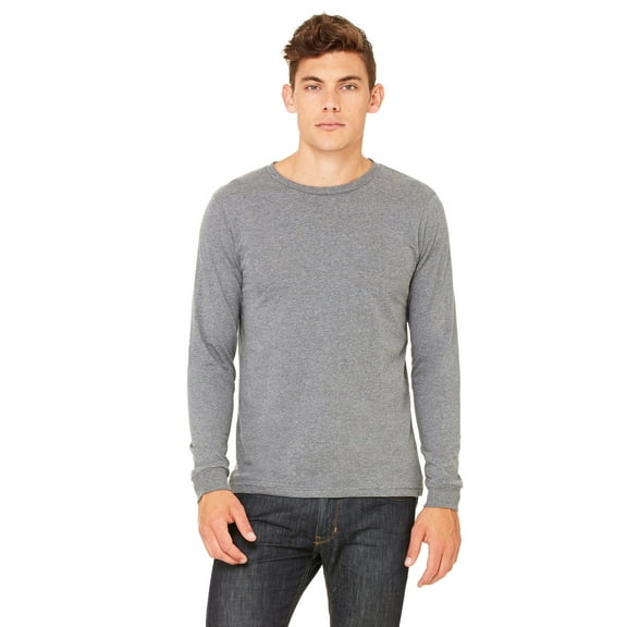 Unisex Jersey Long-Sleeve T-Shirt - DEEP HEATHER - M