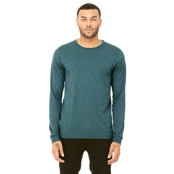 Unisex Jersey Long-Sleeve T-Shirt - HTHR DEEP TEAL - L