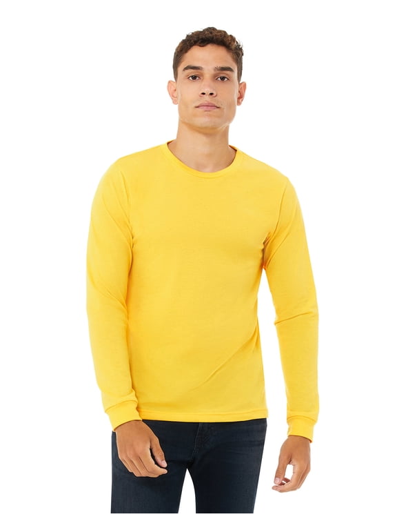 Unisex Jersey Long-Sleeve T-Shirt HTHR YELLOW GOLD L