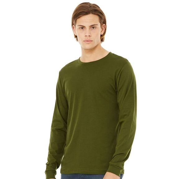 Unisex Jersey Long-Sleeve T-Shirt OLIVE 2XL